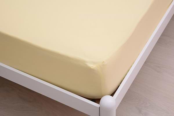 Фото - Простынь евро Nostra на резинке 12-0815 Желтый Полиэстер 200х200х20