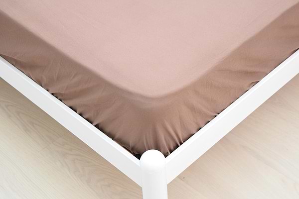 Фото - Простирадло односпальне Nostra на гумці 18-1312 Коричневий Поліестер 90х200х20