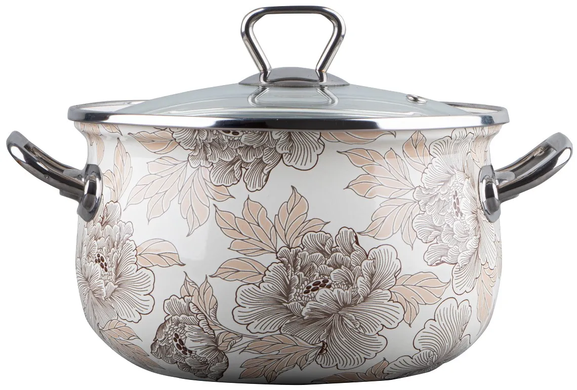 Каструля Gusto Срібні етюди Premium 16 см 2,1 л (GT-T-116-SE) - Фото 1