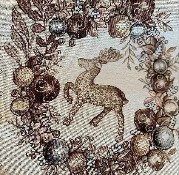 Фото - Скатертина прямокутна Прованс 95х100 Золоті свята (016178)