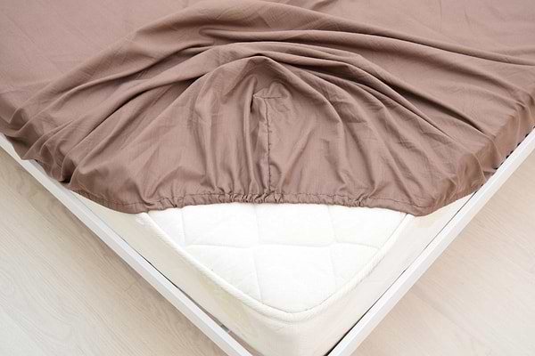 Фото - Простирадло односпальне Nostra на гумці 18-1312 Коричневий Поліестер 90х200х20