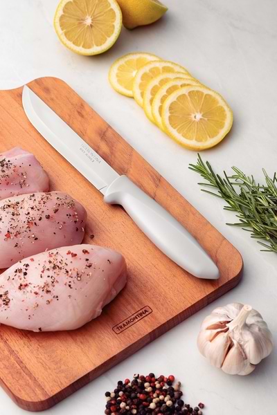 Фото - Ніж для м'яса Tramontina Plenus Light Grey 152 мм (23423/136)