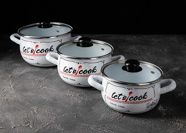 Фото - Кастрюля Gusto Lets Cook White 18 см 3.1 л (GT-T-118-LCW)