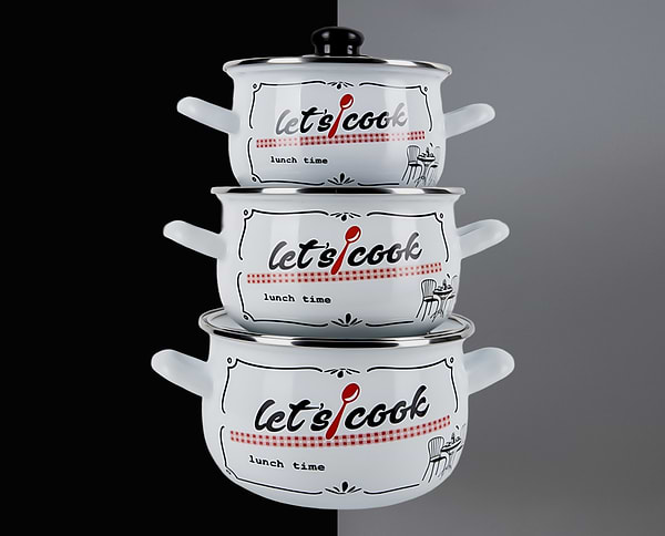 Фото - Кастрюля Gusto Lets Cook White 18 см 3.1 л (GT-T-118-LCW)
