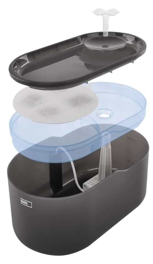 Фото - Смарт-поїлка для тварин EMOS Фонтанчик H6101 2.6 л