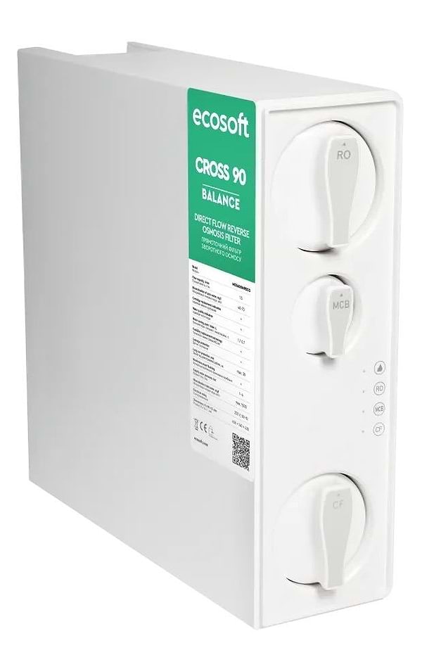 Фото - Система зворотнього осмосу Ecosoft Cross90 Balance 600gpd (MO3600MPECO)