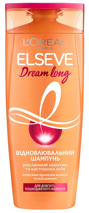 Шампунь жіночий Elseve Дрим Лонг д/длян.поврежденных волос 400мл - Фото 1