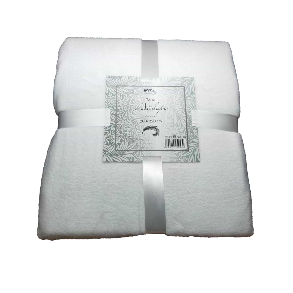 Плед евро 200х220см Айвори WFB-4400IV - Фото 1