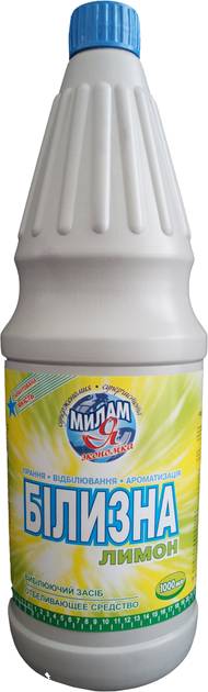 Фото - Отбеливатель для белья Милам Я Экономка Лимон 1 л (4820002061061) Фото - Отбеливатель для белья Милам Я Экономка Лимон 1 л (4820002061061)