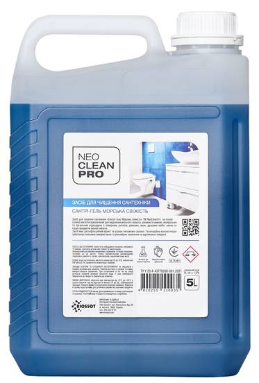 Засіб для миття у ванній кімнаті NeoCleanPro Морська свіжість 5 л (4820255110035)