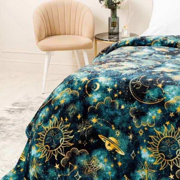 Фото - Плед полуторный Love You Home флис Звездная ночь 150x200 см (8191)