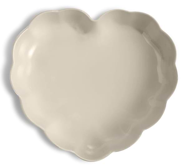 Фото - Форма для приготування Emile Henry Серце 26.5х24.5х6.5 см Бежевий (026153)