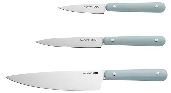 Фото - Набір ножів Berghoff 3950472 LEO SLATE Starter 3 пр.