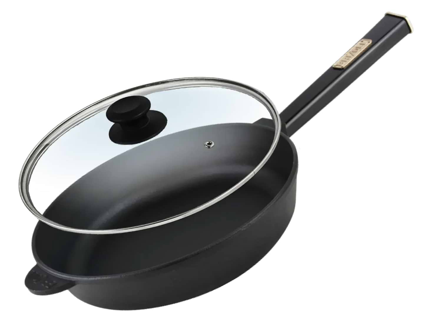 Сковорода універсальна Brizoll O2860-P1-C Optima-Black 280х69,5 мм, з кришкою - Фото 1