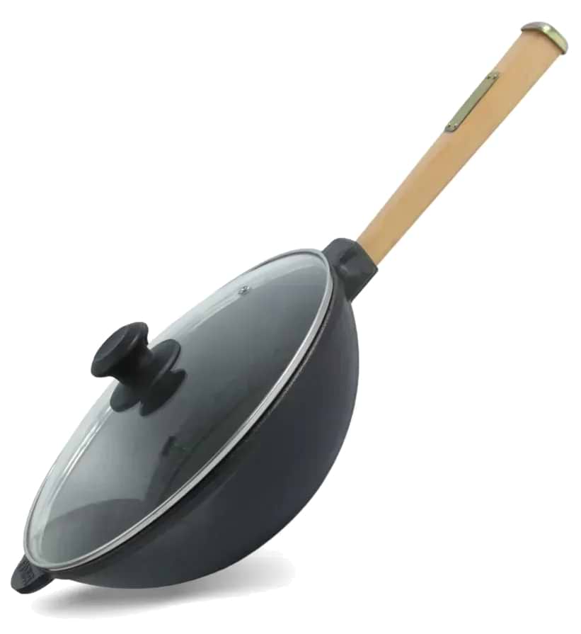 Сковорода ВОК Brizoll W24H-6 2,2 л 240х70 мм, зі скляною кришкою та з ручкою - Фото 1