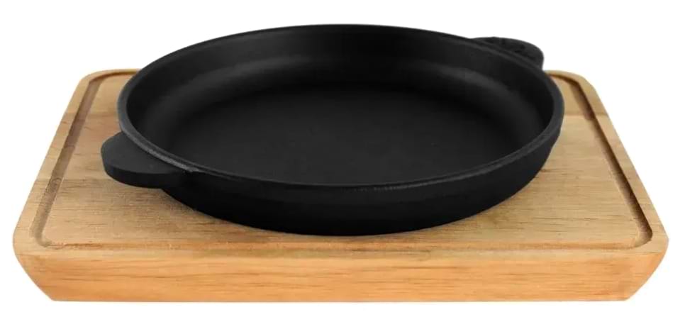 Сковорода універсальна Brizoll H1825-D HoReCa 180х25 мм, порційна з підставкою - Фото 1