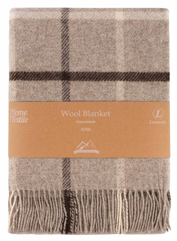 Фото - Плед полуторний Ardesto Leonardo Alpina 140x200 см бежевий (ART0702LM)