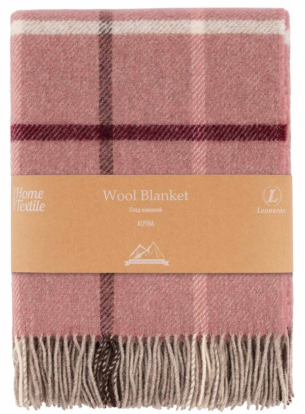 Фото - Плед полуторний Ardesto Leonardo Alpina 140x200 см рожевий (ART0701LM)