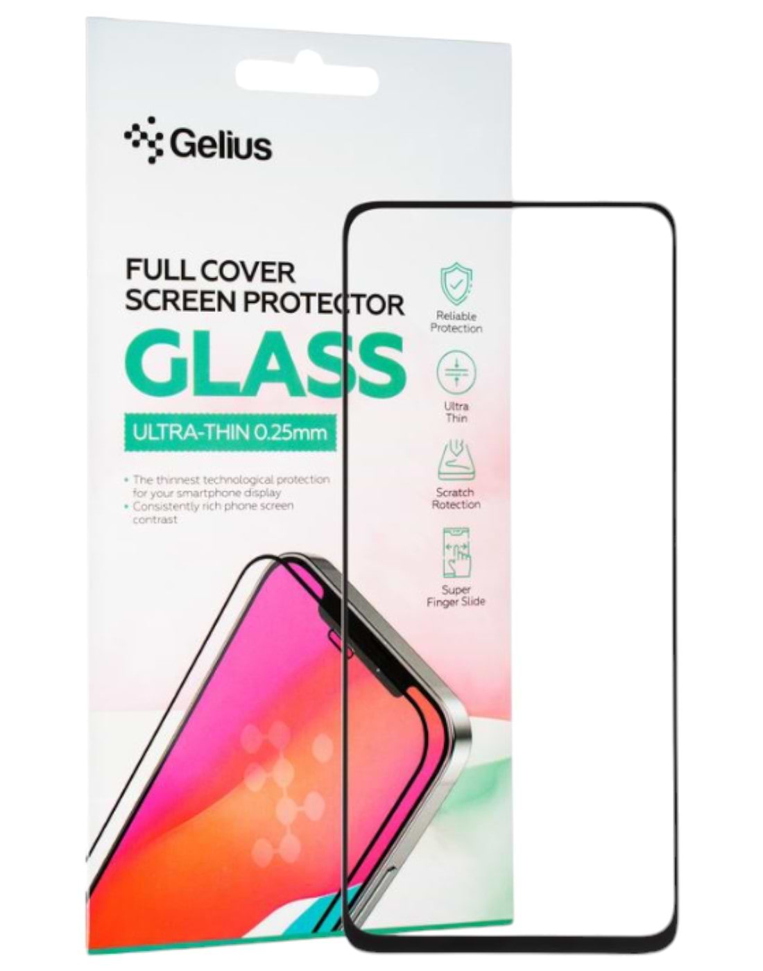 Захисне скло для смартфону Gelius Full Cover Ultra-Thin 0.25mm for Xiaomi Redmi Note 11T Black (98149)