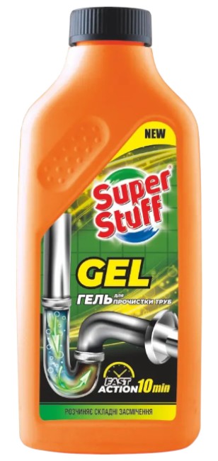 Засіб для чищення універсальний Super Stuff гель для прочистки труб Gel 500 мл (SF50786)