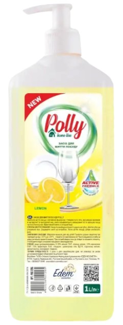 Засіб для ручного миття посуду POLLY LEMON 1000 мл (PO51660)