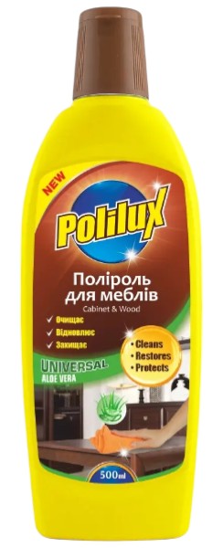 Засіб для чищення універсальний Polilux поліроль для меблів Aloe vera 500 мл (PL50731)