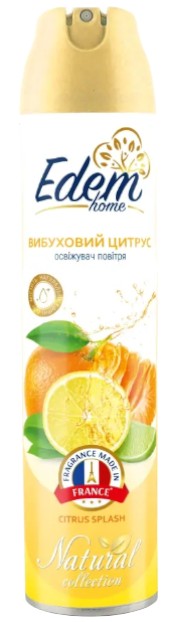 Освежитель воздуха аэрозольный Edem Home Explosive citrus 300 мл (EH550151) - Фото 1