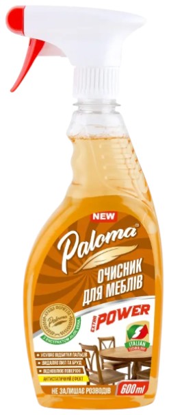 Купити Засіб для чищення універсальний Paloma Extra Power для меблів 600 мл (PE50397) - Фото 1 Засіб для чищення універсальний Paloma Extra Power для меблів 600 мл (PE50397) - Фото 1