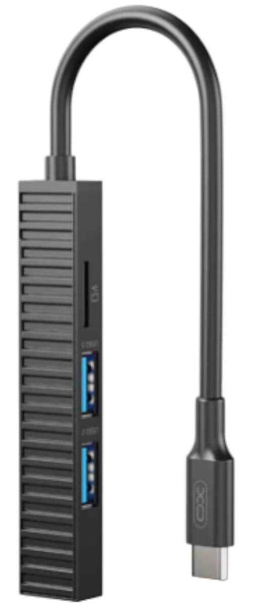Фото - Хаб USB XO HUB014B.black Фото - Хаб USB XO HUB014B.black