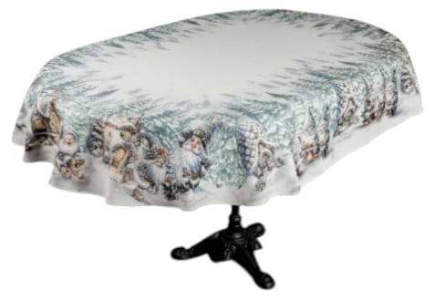 Скатерть овальная Прованс Сказочные гномы 135х180 см (038461)