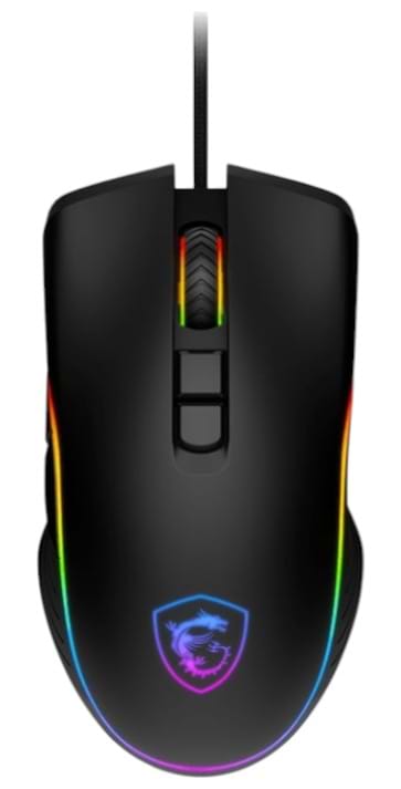 Мышь проводная игровая MSI Forge GM300 RGB Black (S12-0402300-HH9) - Фото 1