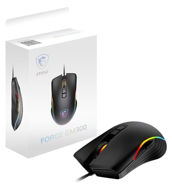 Фото - Мышь проводная игровая MSI Forge GM300 RGB Black (S12-0402300-HH9)
