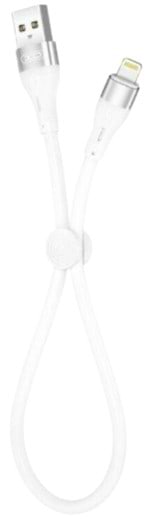 Кабель синхронізації даних XO Lightning NB179 2.4A/0,25m White (XO-NB179-BK)