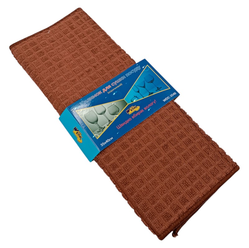 Фото - Килимок для сушки посуду Werk коричневий 35х40 см (WDС-3540)