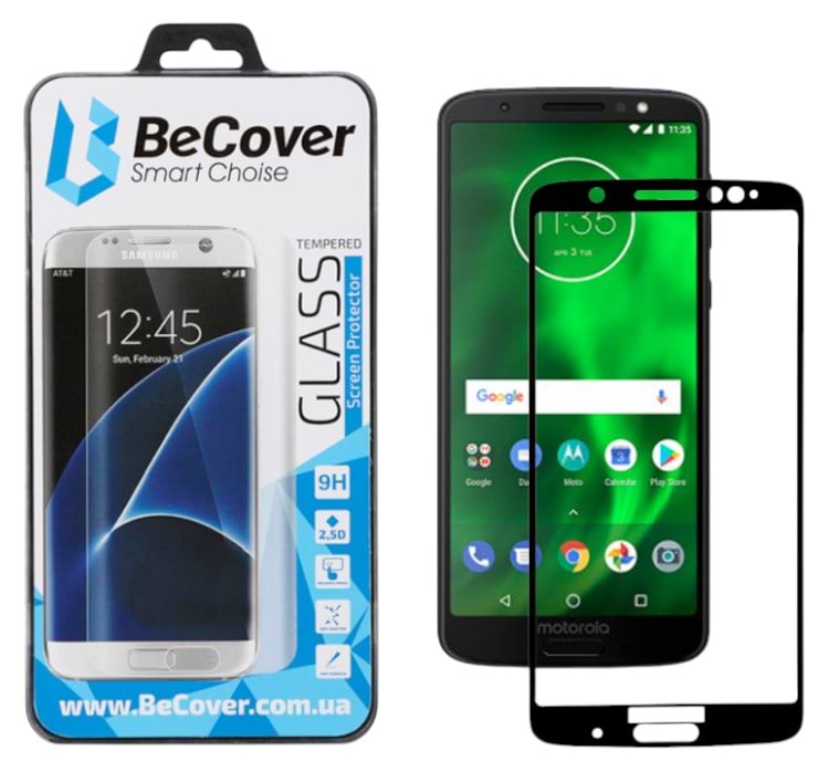 Захисне скло для смартфону BeCover for Motorola Moto G6 Plus XT1926-3 Black (703673)
