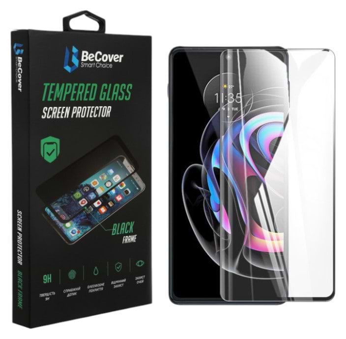 Захисне скло для смартфону BeCover for Motorola Moto Edge 20 Lite Black (706898)
