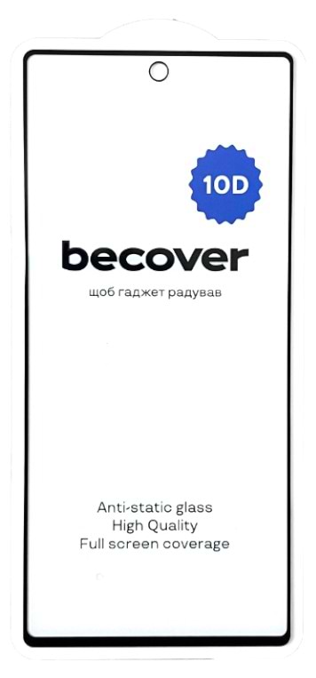Защитное стекло для смартфона BeCover for Google Pixel 6A 10D Black (711488) - Фото 1