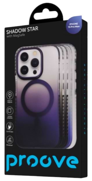 Фото - Чохол для смартфону Proove Shadow Star Case with Magnetic Ring iPhone 15 Pro Max Blue