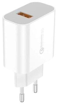 Фото - Сетевое зарядное устройство Foneng EU46 QC3.0 Charger 1USBх3A White (EU46-CH-IP) + кабель Lightning