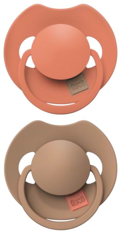 Симетрична пустушка Lovi Prime 18+ міс 2 шт. Granola/Orange (34/411) - Фото 1