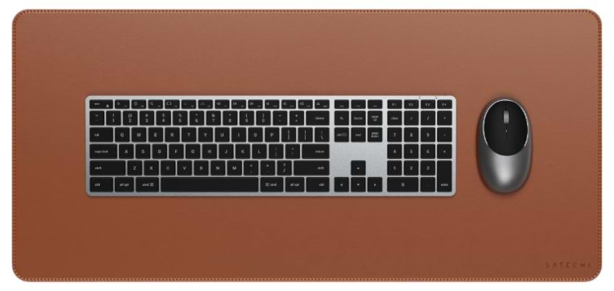 Коврик для мыши Satechi Vegan Leather Premium Desk Mat Brown (ST-LPDMN) - Фото 1