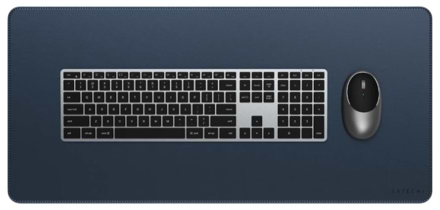 Коврик для мыши Satechi Vegan Leather Premium Desk Mat Blue (ST-LPDMB) - Фото 1