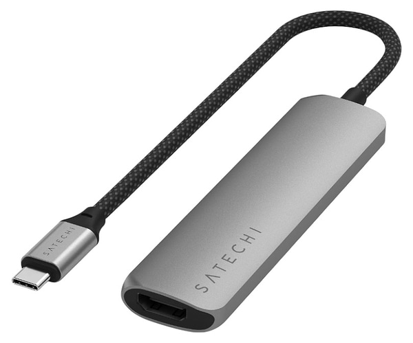 Фото - Хаб USB Satechi 4-in-1 USB-C Slim Multiport Adapter 4K Space Grey (ST-P4SM) Фото - Хаб USB Satechi 4-in-1 USB-C Slim Multiport Adapter 4K Space Grey (ST-P4SM)