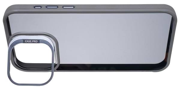 Фото - Чохол для смартфону Gelius Elegant Bumper Case Camera stand iPhone 15 Pro Max Grey (99394)