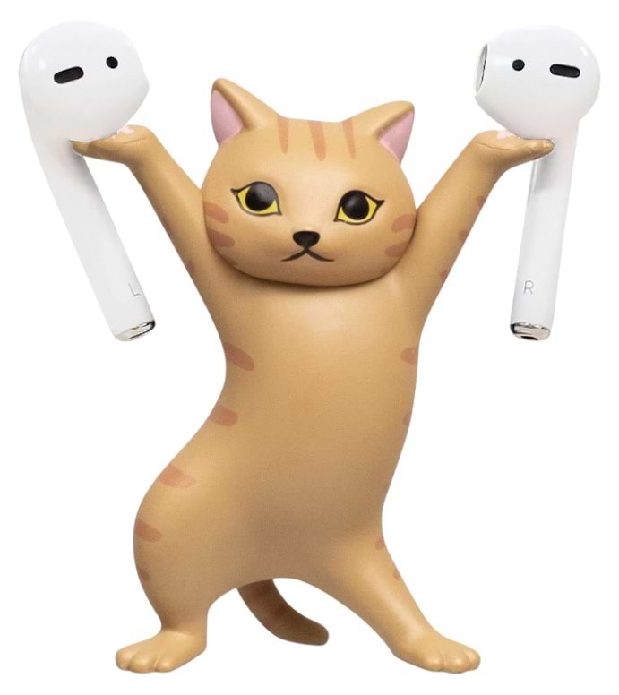 Подставка для наушников BeCover Cute Cat Персик (712116) - Фото 1