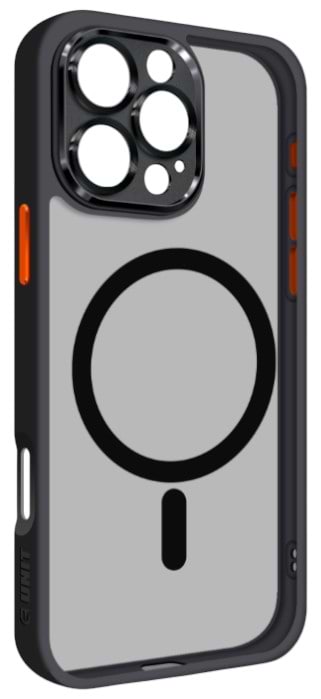 Чохол для смартфону Armorstandart Unit MagSafe SE for Apple iPhone 16 Pro Max Black Orange (ARM81150) - Фото 1