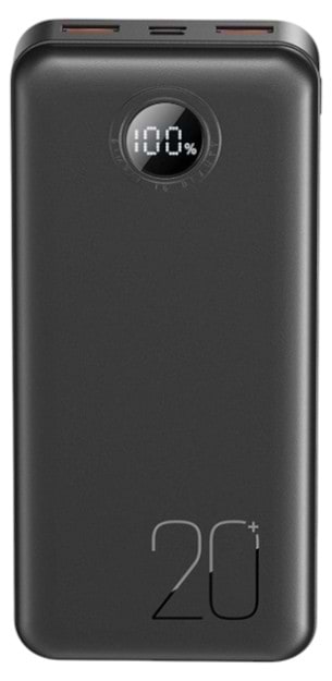 Батарея мобильная XO PR239 - 20000 mAh PD20W + QC22.5W Black (PR239_Black) - Фото 1