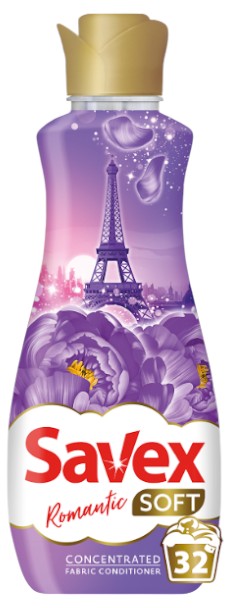 Ополіскувач для білизни SAVEX Soft Romantic 0.8 л (3800024048944) - Фото 1