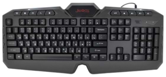 Клавиатура проводная игровая Jedel K504 Black - Фото 1