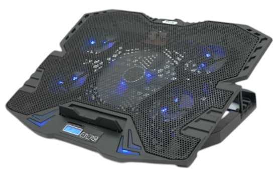 Подставка под ноутбук охлаждающая IceCoorel K5 10-17" Blue - Фото 1